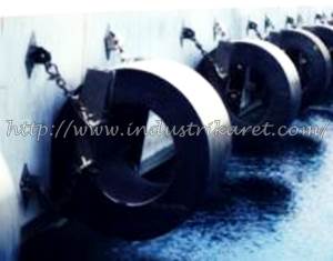 Karet Fender Dermaga Type Silinder | Marine Cylindrical Rubber Fender Indonesia