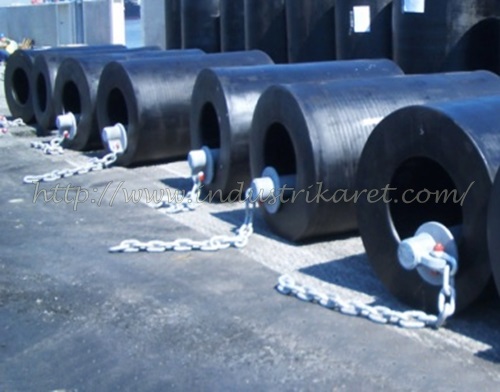 Karet Fender Dermaga Type Silinder | Marine Cylindrical Rubber Fender Indonesia